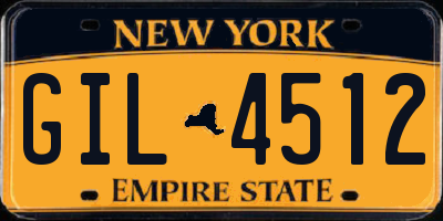 NY license plate GIL4512