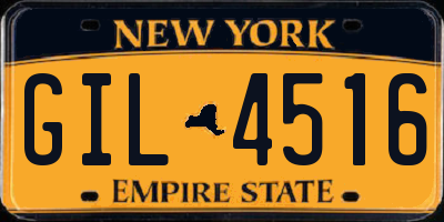 NY license plate GIL4516