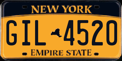 NY license plate GIL4520
