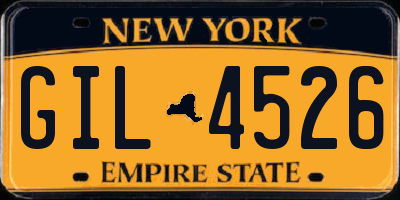 NY license plate GIL4526