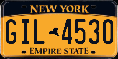 NY license plate GIL4530
