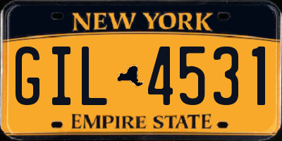 NY license plate GIL4531