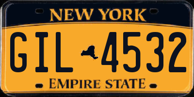 NY license plate GIL4532