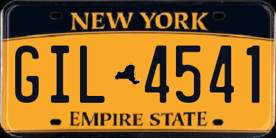 NY license plate GIL4541