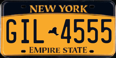 NY license plate GIL4555