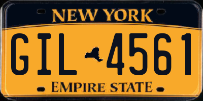 NY license plate GIL4561