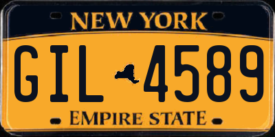 NY license plate GIL4589