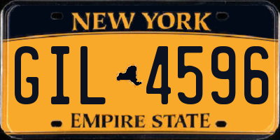 NY license plate GIL4596