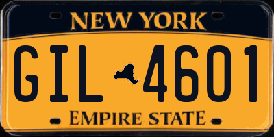 NY license plate GIL4601