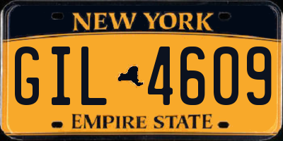 NY license plate GIL4609