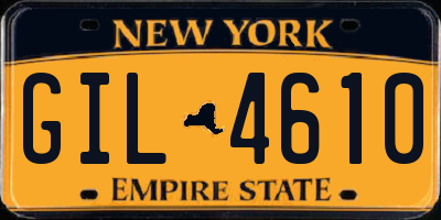 NY license plate GIL4610