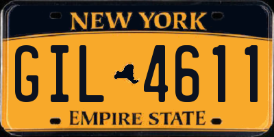 NY license plate GIL4611