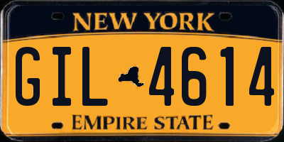 NY license plate GIL4614