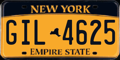 NY license plate GIL4625