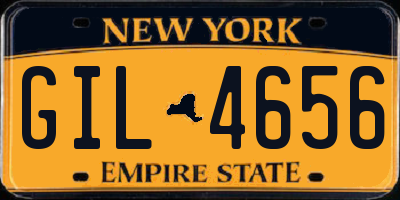 NY license plate GIL4656