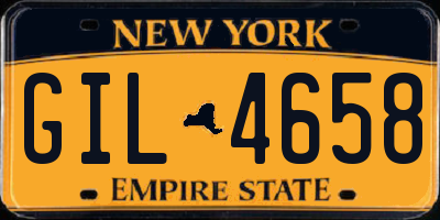 NY license plate GIL4658