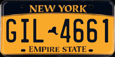 NY license plate GIL4661