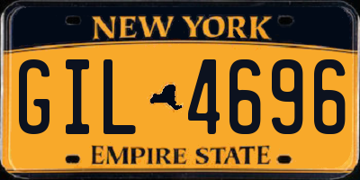 NY license plate GIL4696