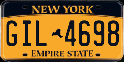 NY license plate GIL4698