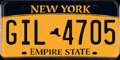 NY license plate GIL4705