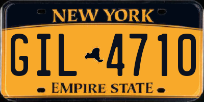 NY license plate GIL4710