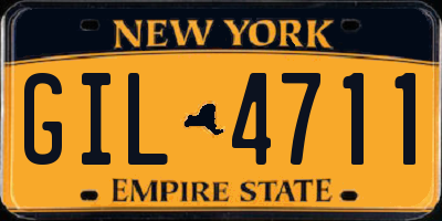 NY license plate GIL4711