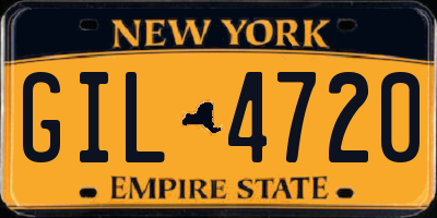 NY license plate GIL4720