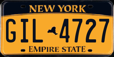 NY license plate GIL4727