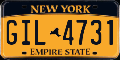 NY license plate GIL4731