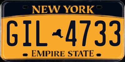NY license plate GIL4733