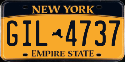 NY license plate GIL4737