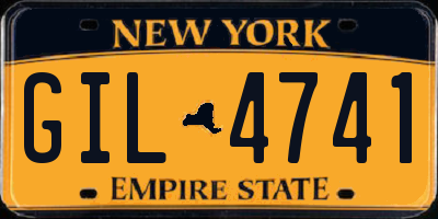 NY license plate GIL4741
