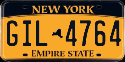 NY license plate GIL4764