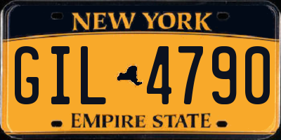 NY license plate GIL4790