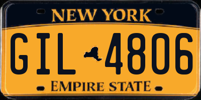 NY license plate GIL4806
