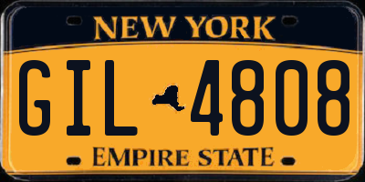 NY license plate GIL4808