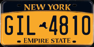NY license plate GIL4810