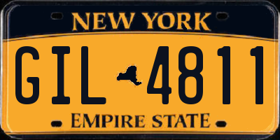 NY license plate GIL4811