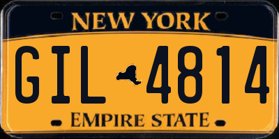 NY license plate GIL4814