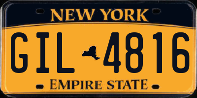 NY license plate GIL4816