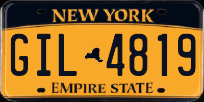 NY license plate GIL4819