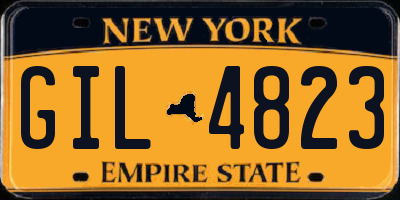 NY license plate GIL4823