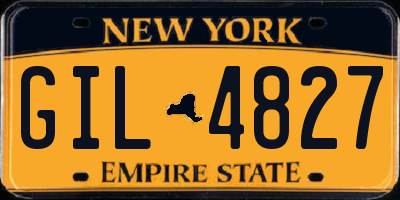 NY license plate GIL4827