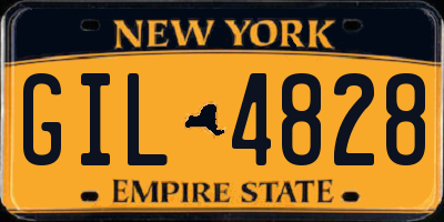 NY license plate GIL4828