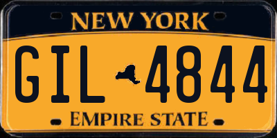 NY license plate GIL4844