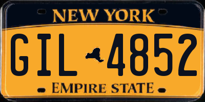NY license plate GIL4852