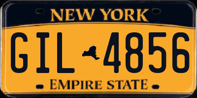 NY license plate GIL4856