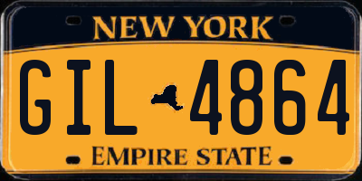 NY license plate GIL4864