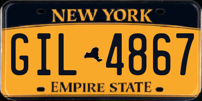 NY license plate GIL4867
