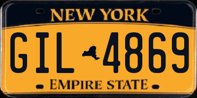 NY license plate GIL4869